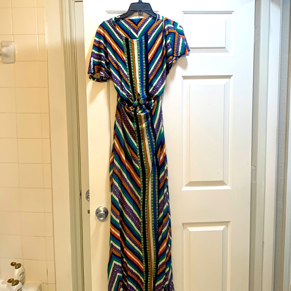FarmRio stripped maxi dress